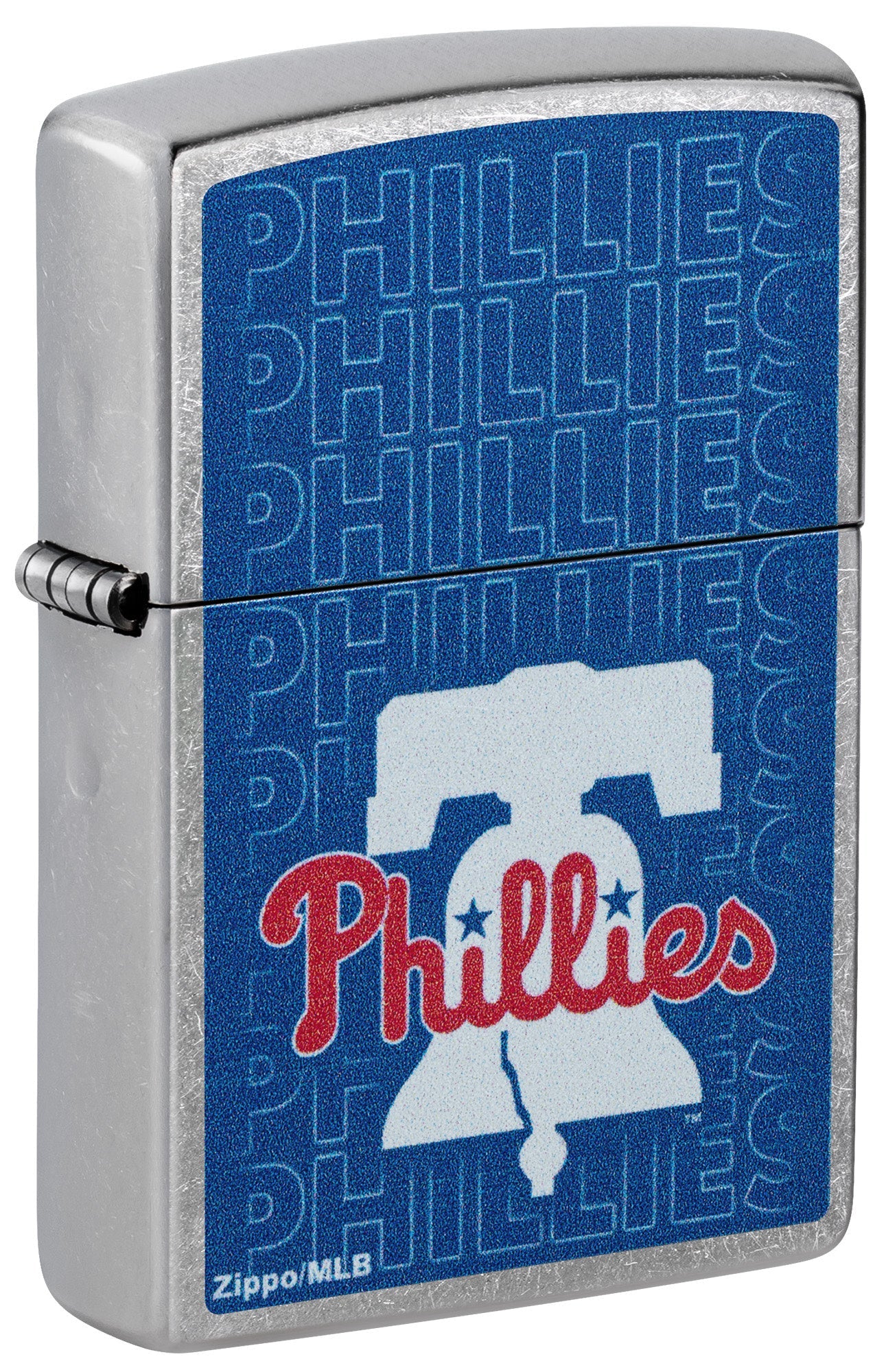 Zippo MLB® Philadelphia Phillies™ Logo Design Street Chrome Windproof Lighter