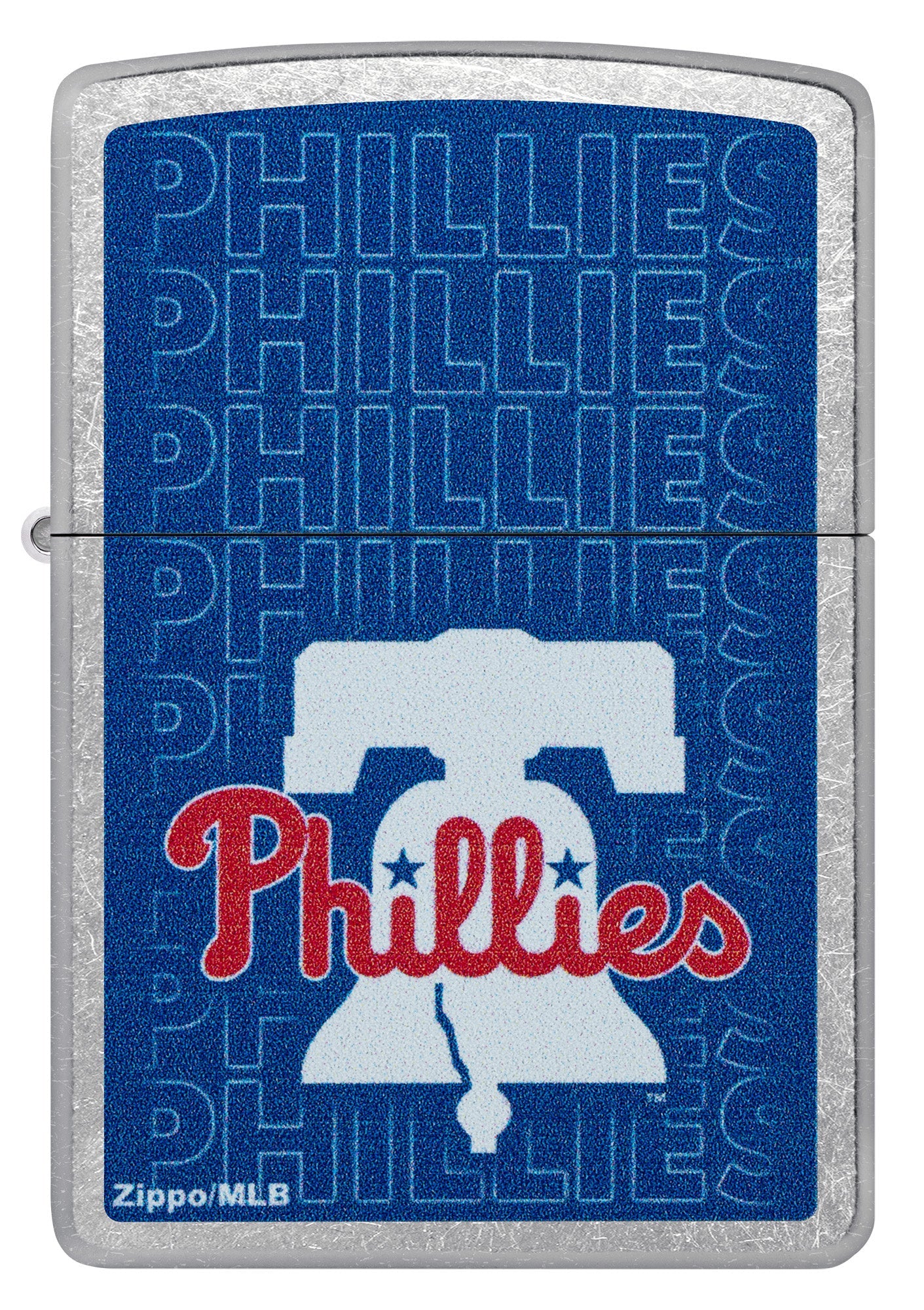 Zippo MLB® Philadelphia Phillies™ Logo Design Street Chrome Windproof Lighter