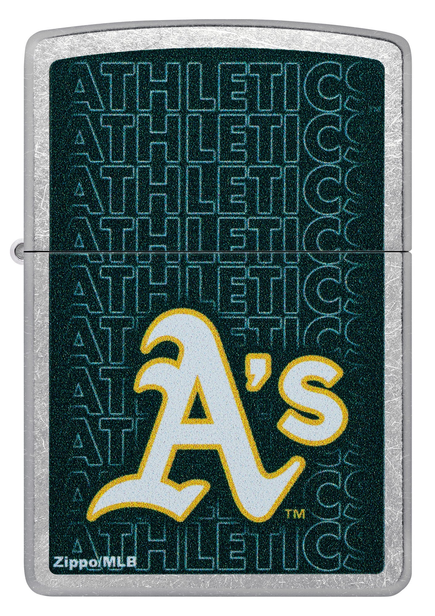 Zippo MLB® Athletics™ Logo Design Street Chrome Windproof Lighter