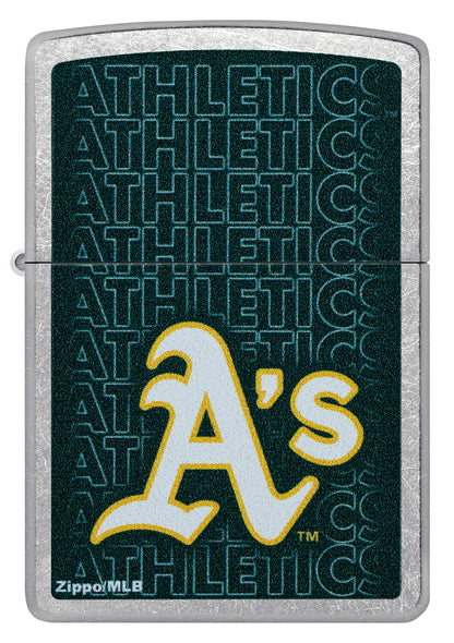 Zippo MLB® Athletics™ Logo Design Street Chrome Windproof Lighter