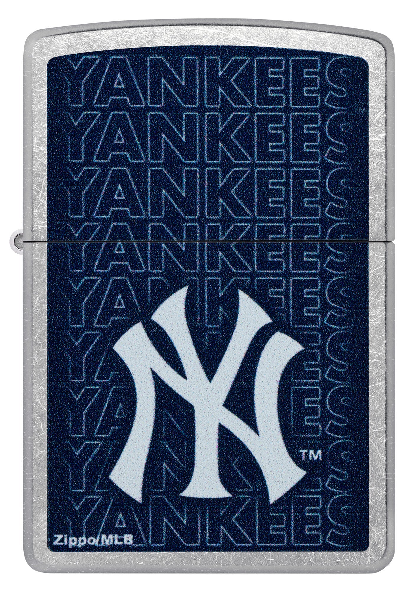 Zippo MLB® New York Yankees™ Logo Design Street Chrome Windproof Lighter