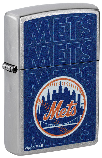 Zippo MLB® New York Mets™ Street Chrome Windproof Lighter