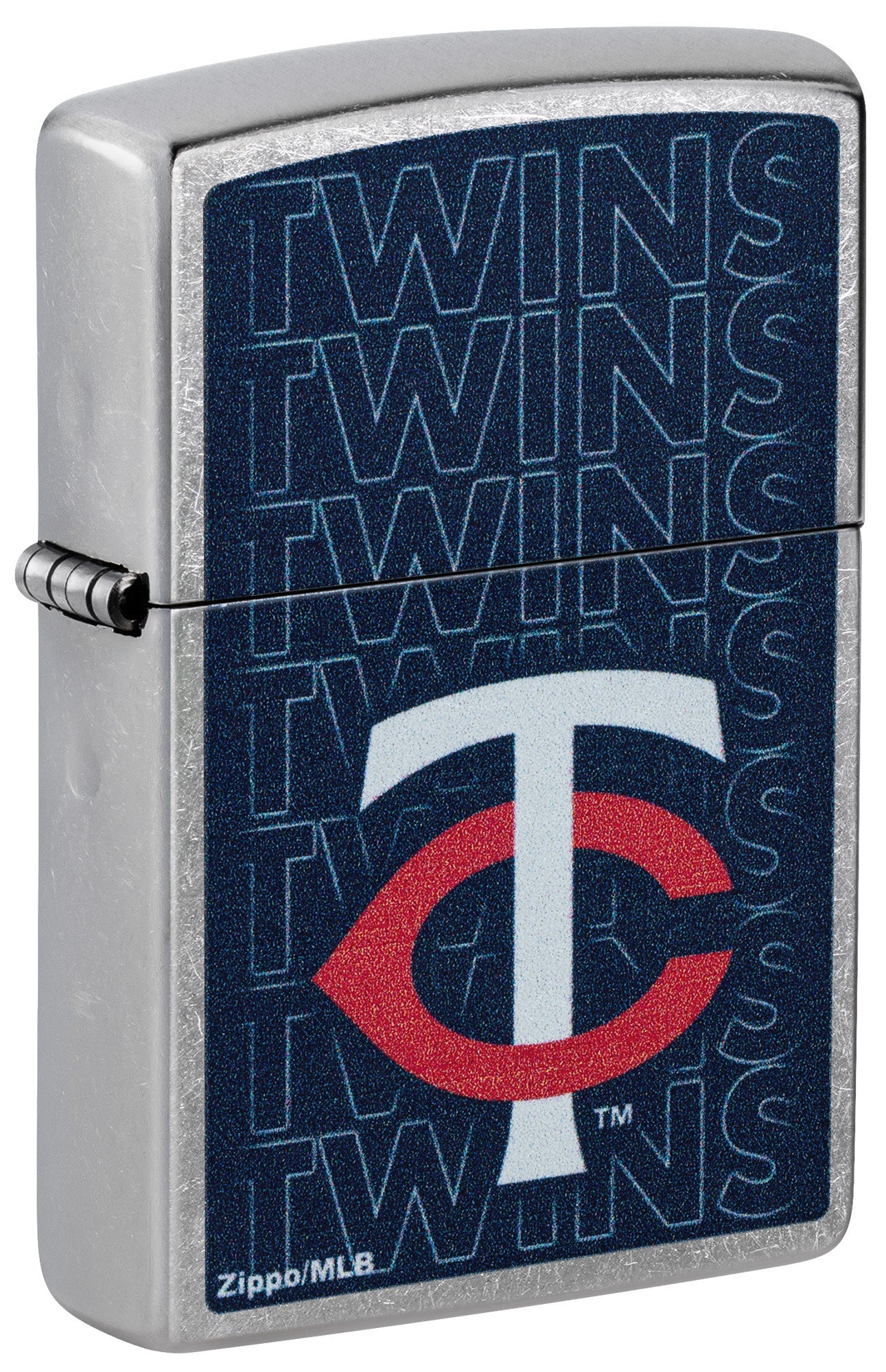 Zippo MLB® Minnesota Twins™ Logo Design Street Chrome Windproof Lighter
