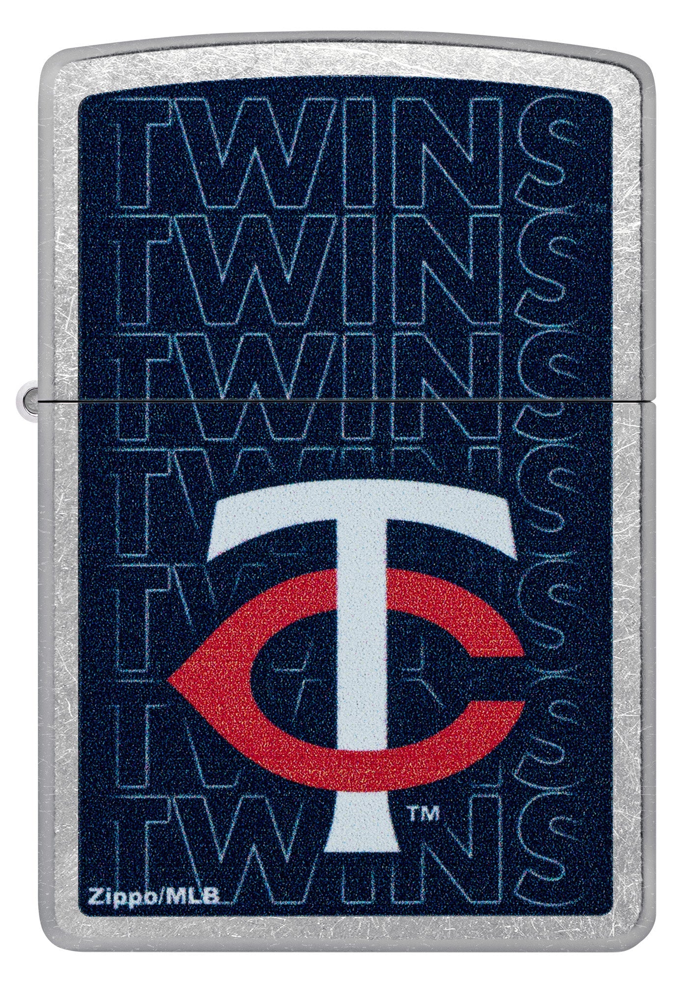 Zippo MLB® Minnesota Twins™ Logo Design Street Chrome Windproof Lighter
