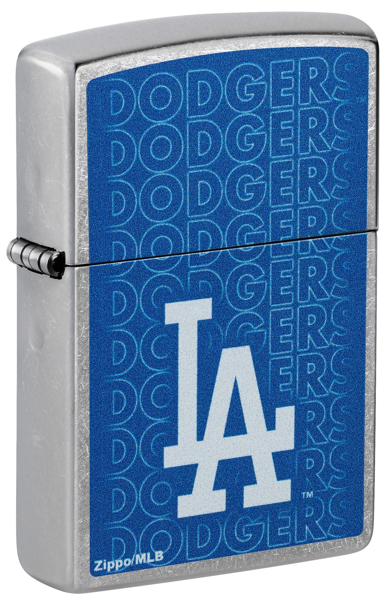 Zippo MLB® Los Angeles Dodgers® Logo Design Street Chrome Windproof Lighter