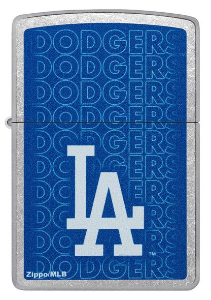 Zippo MLB® Los Angeles Dodgers® Logo Design Street Chrome Windproof Lighter