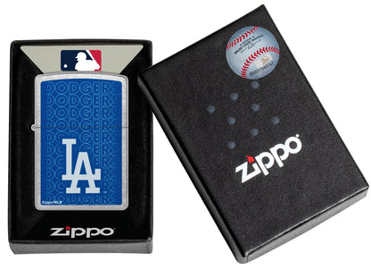 Zippo MLB® Los Angeles Dodgers® Logo Design Street Chrome Windproof Lighter