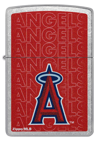 Zippo MLB® Los Angeles Angels™ Logo Design Street Chrome Windproof Lighter