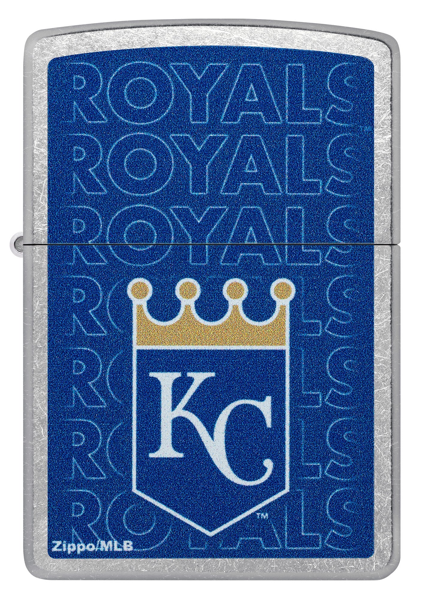 Zippo MLB® Kansas City Royals™ Logo Design Street Chrome Windproof Lighter