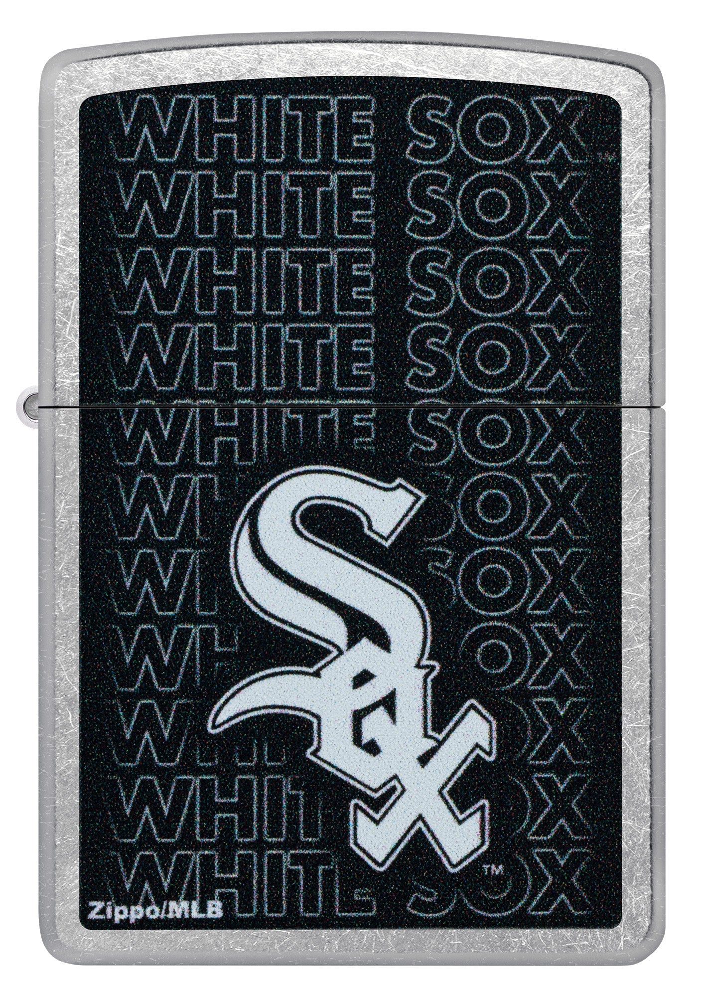 Zippo MLB® Chicago White Sox™ Logo Design Street Chrome Windproof Lighter