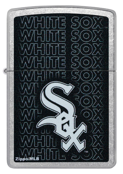 Zippo MLB® Chicago White Sox™ Logo Design Street Chrome Windproof Lighter