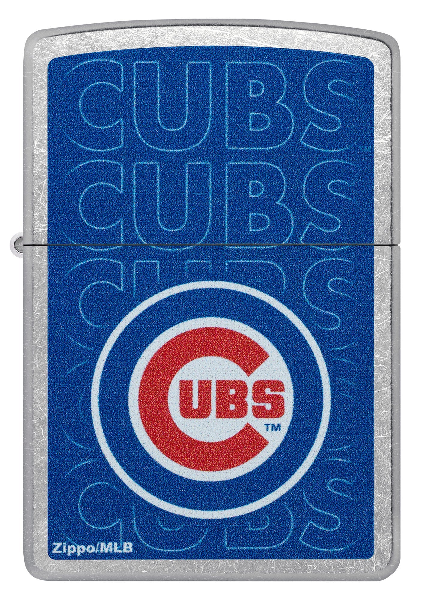 Zippo MLB® Chicago Cubs™ Logo Design Street Chrome Windproof Lighter