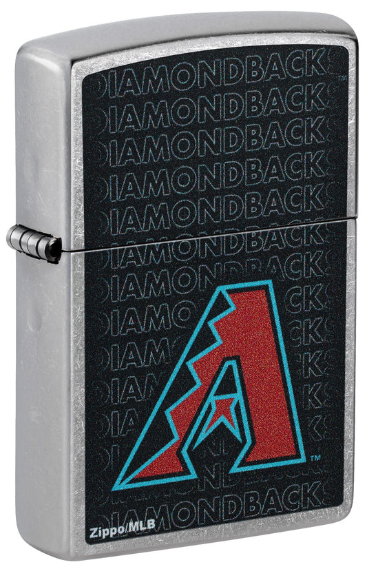 Zippo MLB® Arizona Diamondbacks™ Logo Design Street Chrome Windproof Lighter