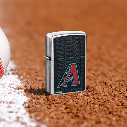 Zippo MLB® Arizona Diamondbacks™ Logo Design Street Chrome Windproof Lighter