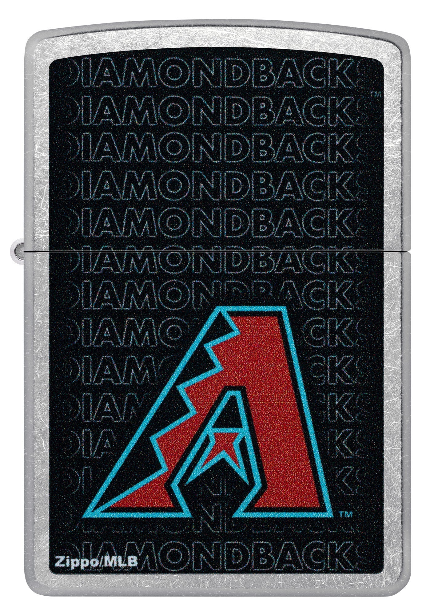 Zippo MLB® Arizona Diamondbacks™ Logo Design Street Chrome Windproof Lighter