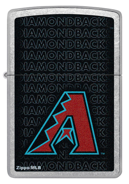 Zippo MLB® Arizona Diamondbacks™ Logo Design Street Chrome Windproof Lighter