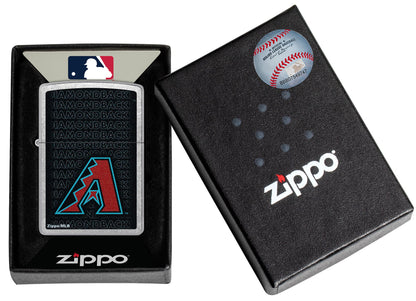 Zippo MLB® Arizona Diamondbacks™ Logo Design Street Chrome Windproof Lighter