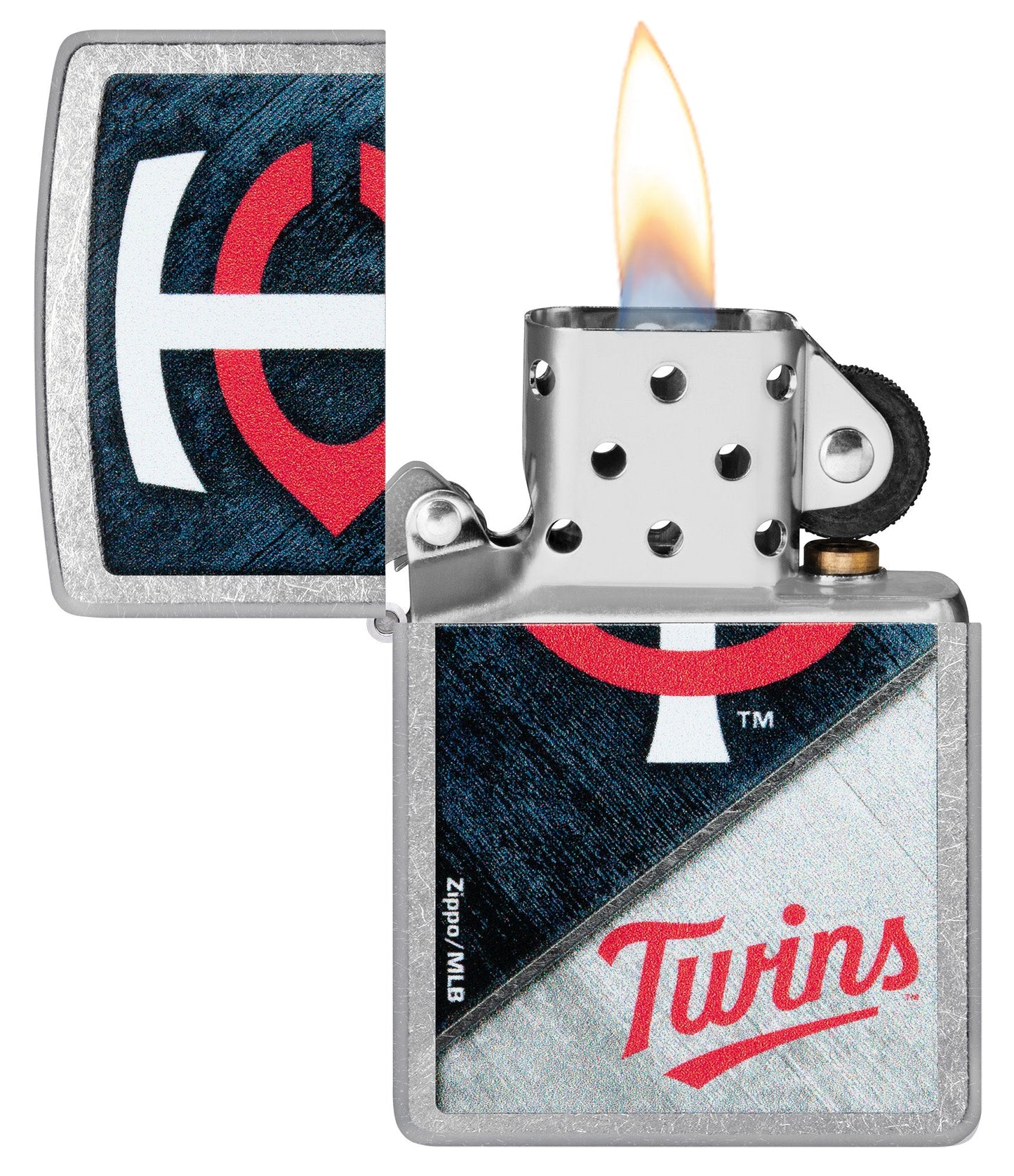 Zippo MLB® Minnesota Twins™ Street Chrome™ Windproof Lighter