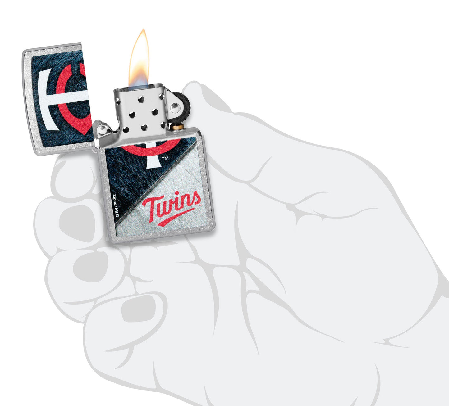 Zippo MLB® Minnesota Twins™ Street Chrome™ Windproof Lighter