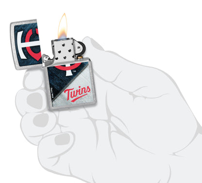 Zippo MLB® Minnesota Twins™ Street Chrome™ Windproof Lighter