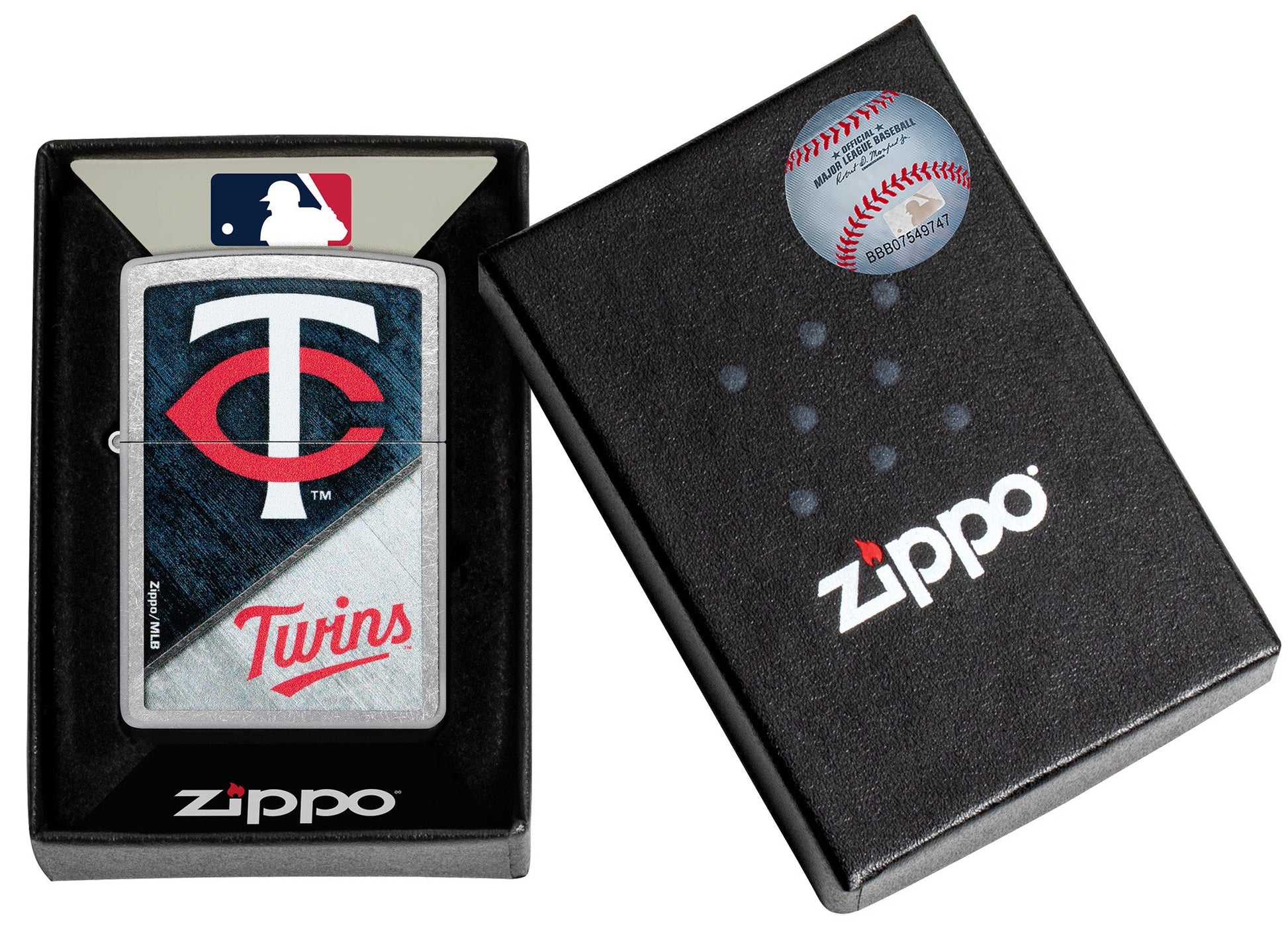 Zippo MLB® Minnesota Twins™ Street Chrome™ Windproof Lighter