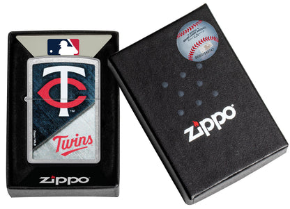 Zippo MLB® Minnesota Twins™ Street Chrome™ Windproof Lighter
