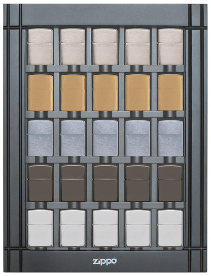 Zippo Black Lighter Collection Display (25 & 50 Piece)