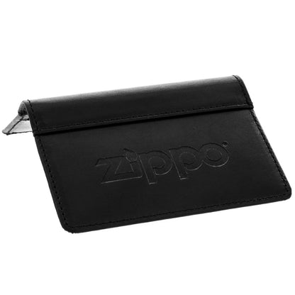 Zippo Black Leather Card Case