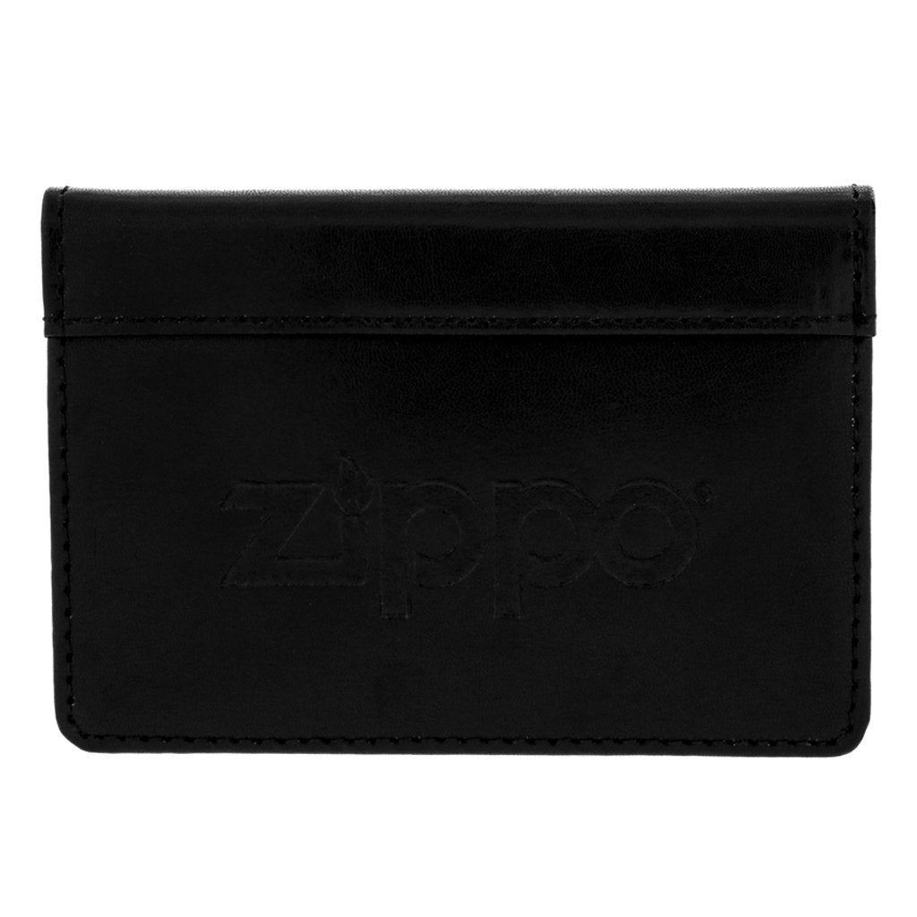 Zippo Black Leather Card Case