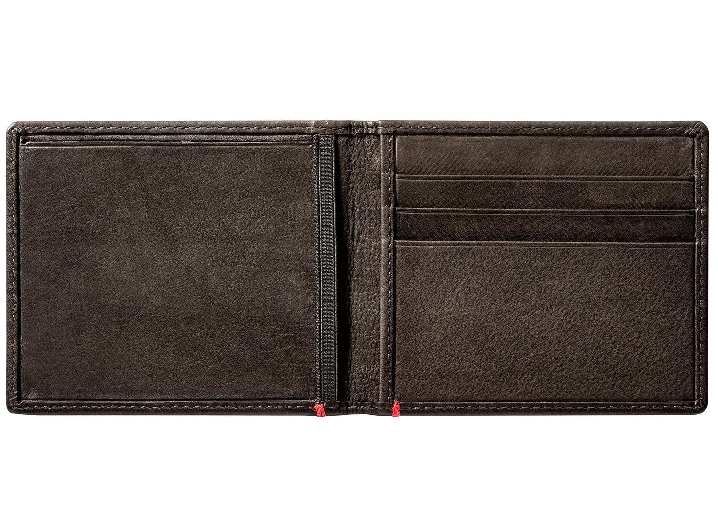 Zippo Mocha Leather Wallet- Spade Metal Plate Design