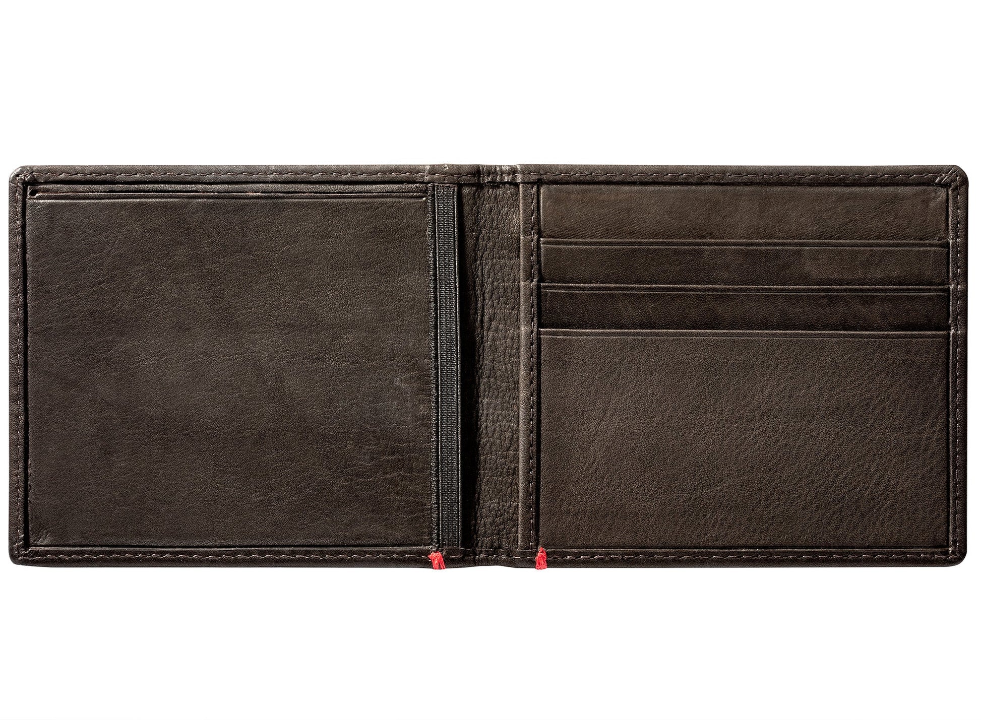 Zippo Mocha Leather Wallet- Spade Metal Plate Design