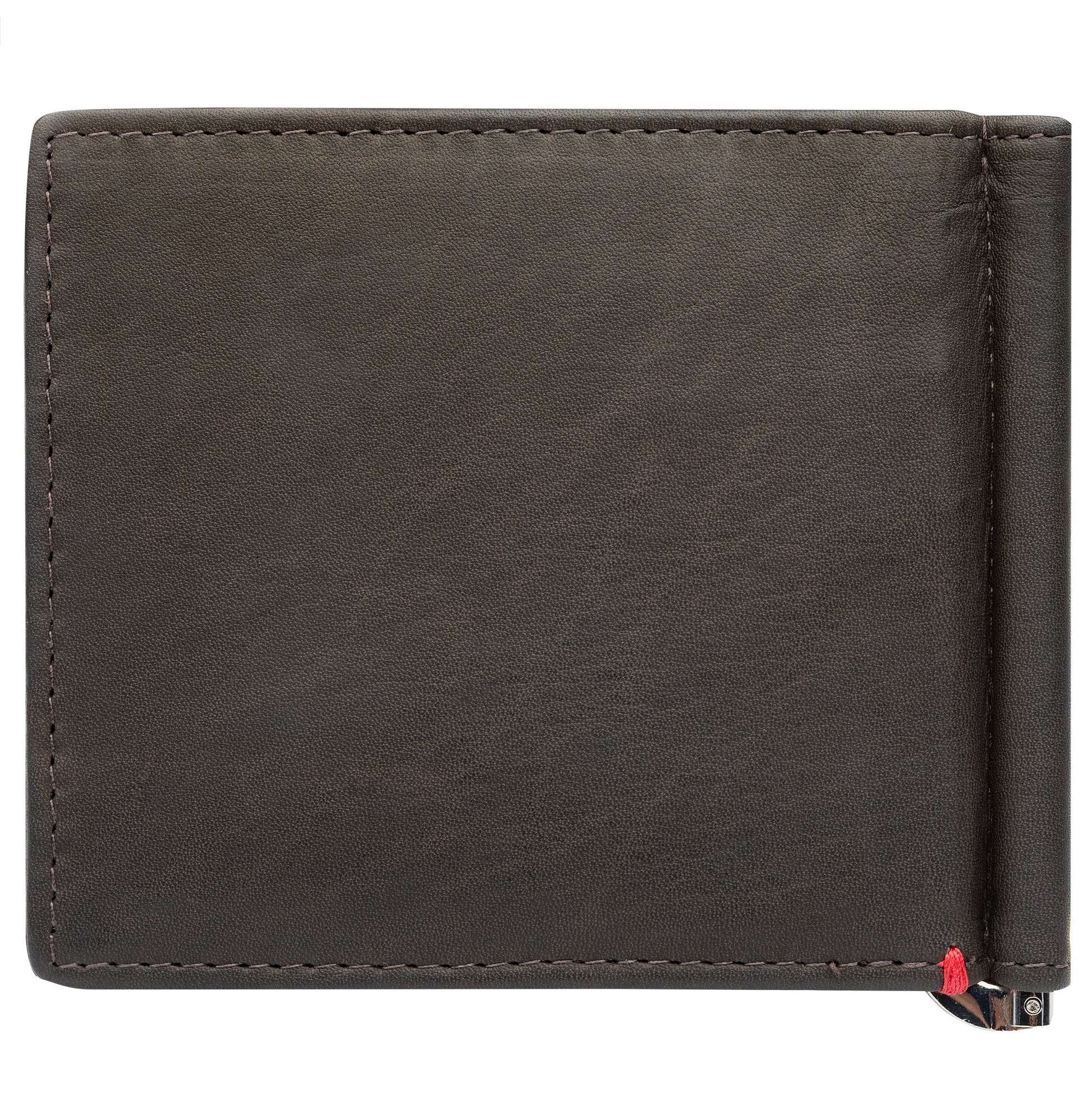 Zippo Mocha Leather Wallet- Viking Metal Plate Design