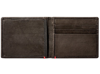 Zippo Mocha Leather Wallet- Viking Metal Plate Design
