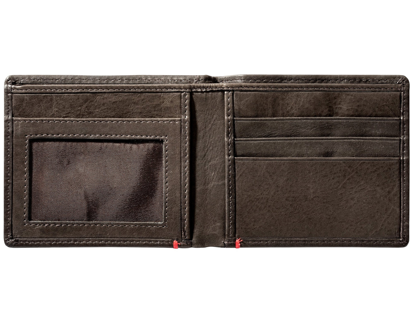 Zippo Mocha Leather Wallet- 1932 Metal Plate Design