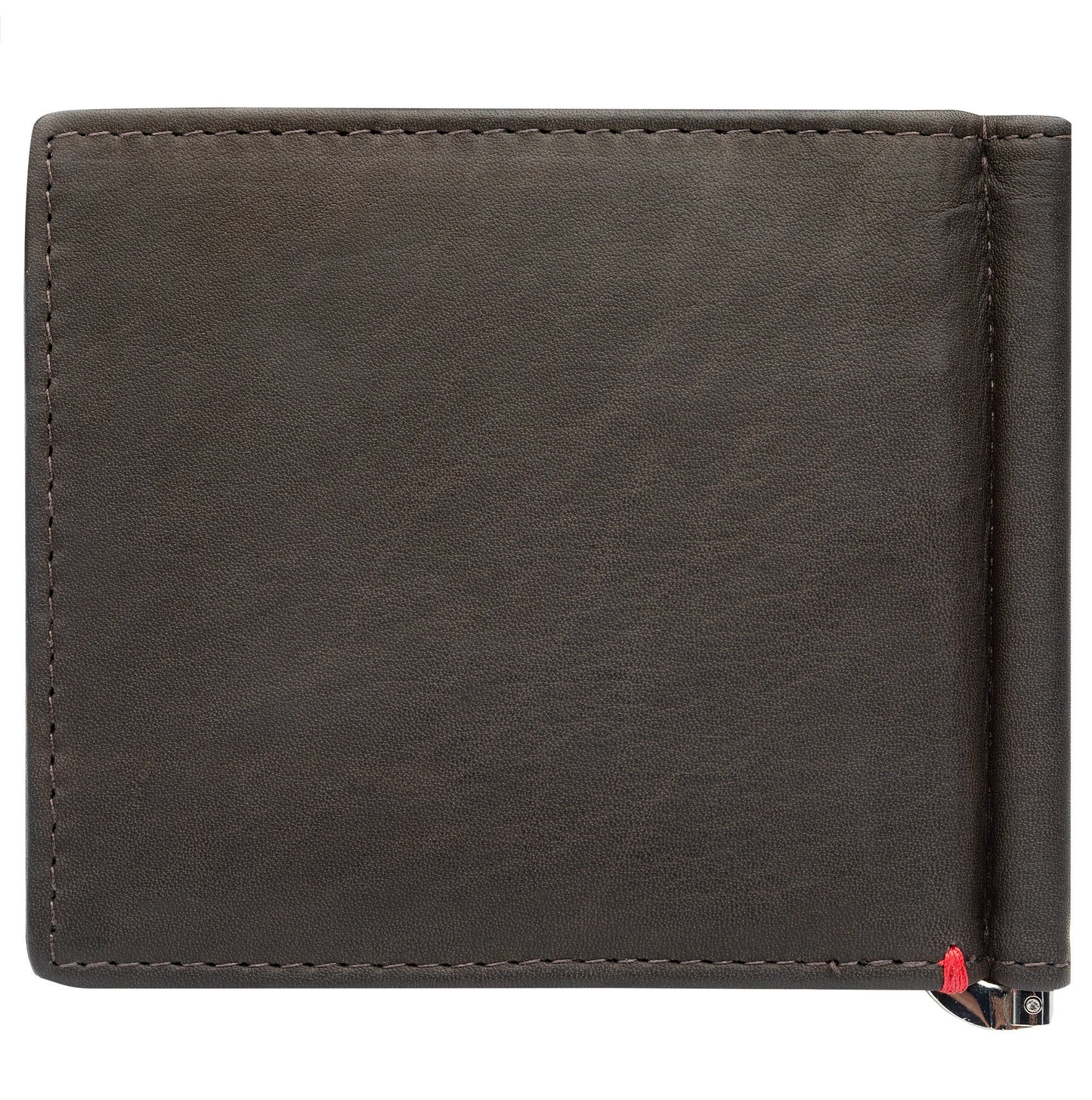Zippo Mocha Leather Wallet- 1932 Metal Plate Design