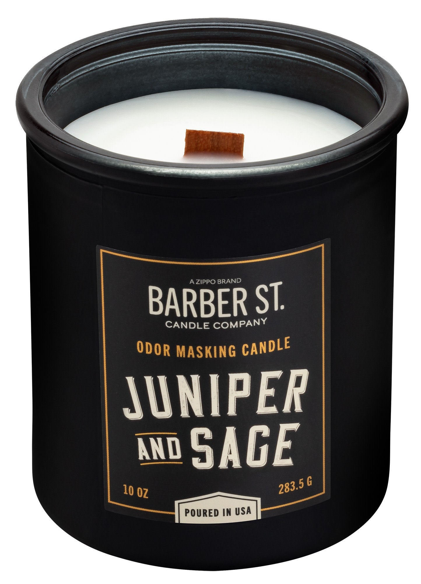 Zippo Barber Street Odor Masking Candle - Wooden Wick