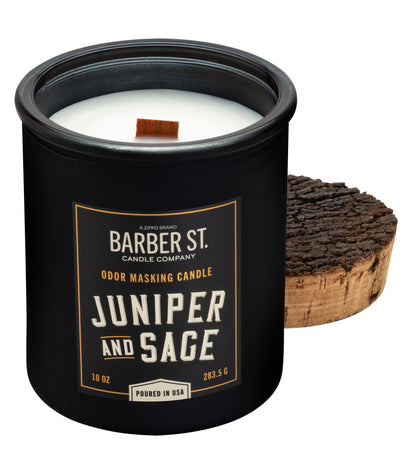 Zippo Barber Street Odor Masking Candle - Wooden Wick