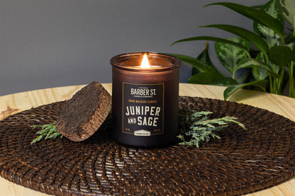 Zippo Barber Street Odor Masking Candle - Wooden Wick