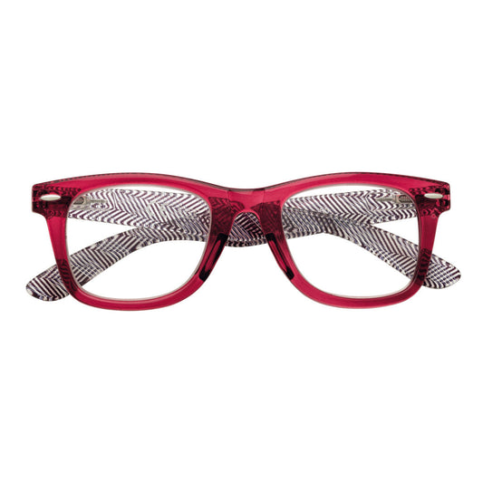 Zippo Herringbone Print Wide Frame Reading Glasses