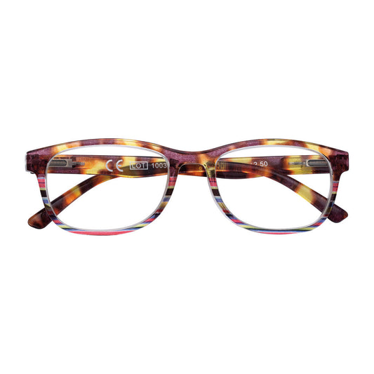 Zippo Slim Frame Reading Glasses - Tortoise/Stripes