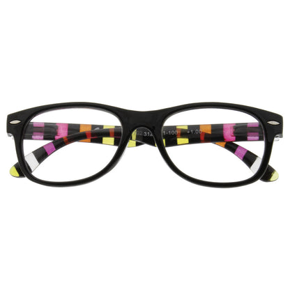 Zippo Wide Frame Striped Reading Glasses