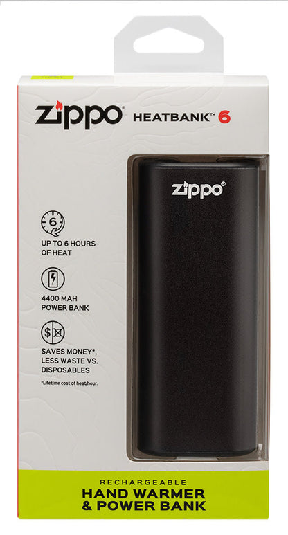 Zippo HeatBankÂ® 6 Rechargeable Hand Warmer