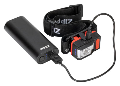 Zippo Black HeatBank® 6 Rechargeable Hand Warmer and Headlamp Gift Set
