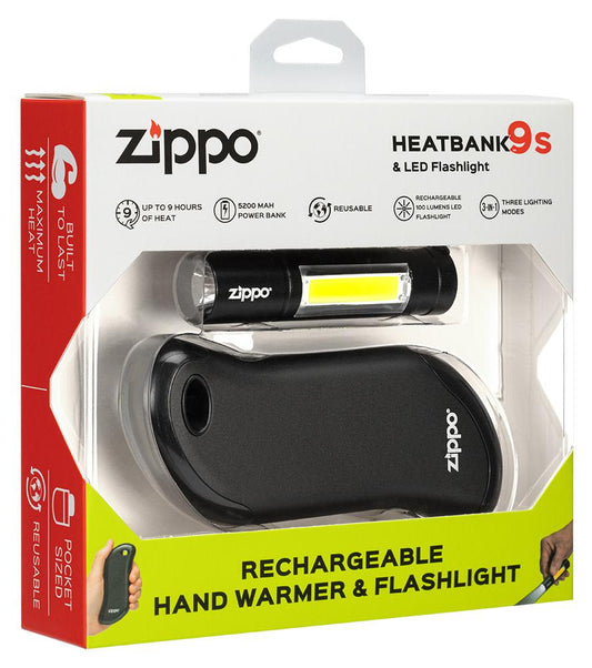 Zippo HeatBank® 9s Rechargeable Hand Warmer &amp; Flashlight