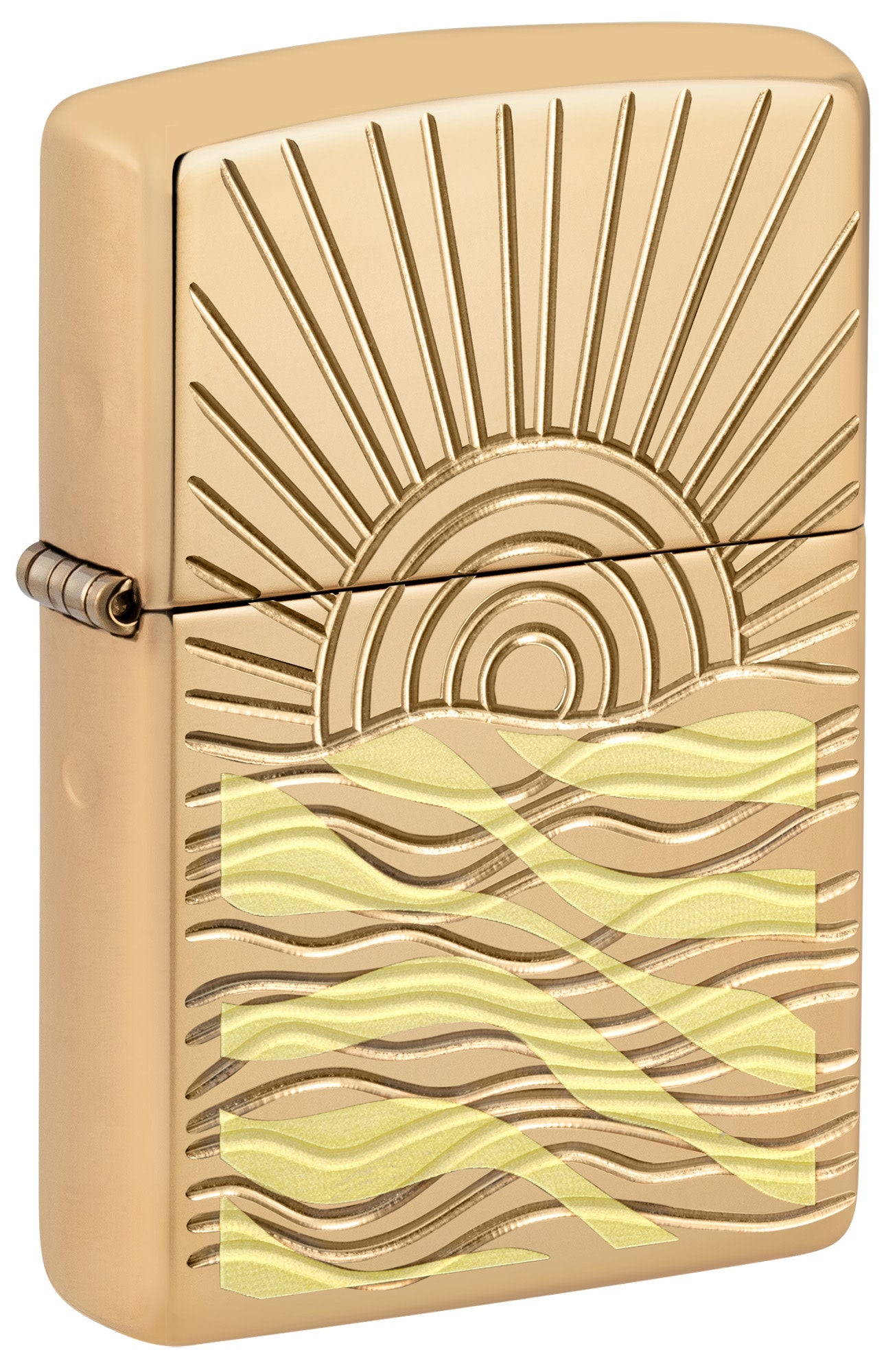 Zippo SunBeam Pendant Armor® High Polish Brass Windproof Lighter