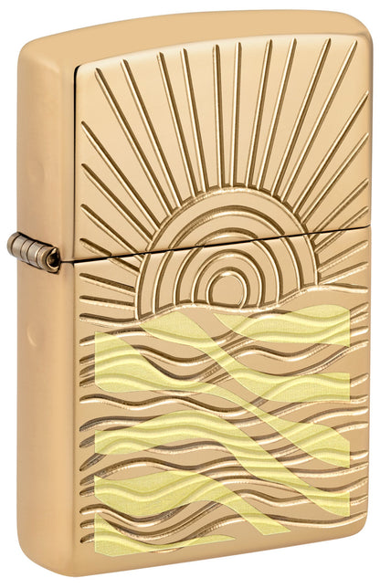Zippo SunBeam Pendant Armor® High Polish Brass Windproof Lighter