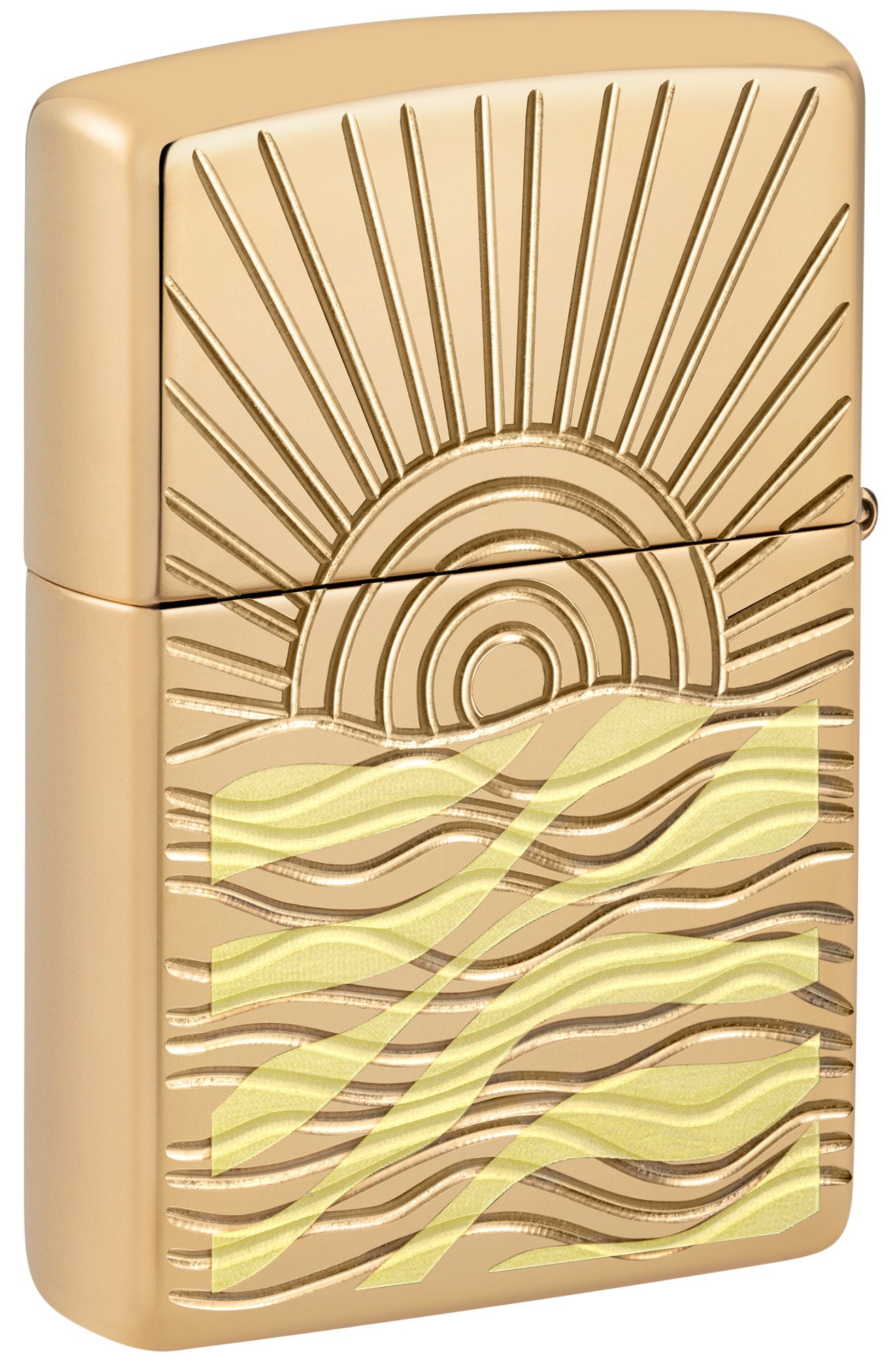 Zippo SunBeam Pendant Armor® High Polish Brass Windproof Lighter