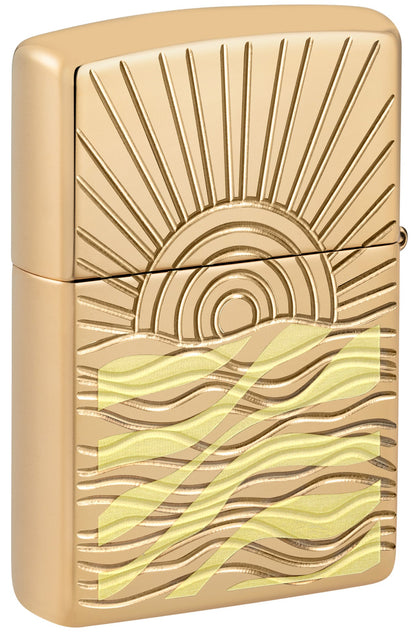 Zippo SunBeam Pendant Armor® High Polish Brass Windproof Lighter
