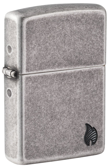 Zippo Armor® Series Flame Antique Silver Windproof Lighter