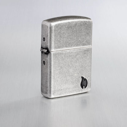 Zippo Armor® Series Flame Antique Silver Windproof Lighter